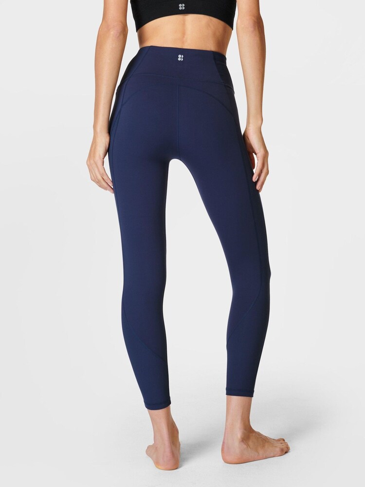 Marineblau/blau - Sweaty Betty Superweiche, gerippte 7/8-Yoga-Leggings - Bild 2 von 9