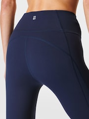 Marineblau/blau - Sweaty Betty Superweiche, gerippte 7/8-Yoga-Leggings - Bild 7 von 9