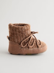 Brown Knitted Baby Snow Boots (0-24mths) - Image 2 of 5