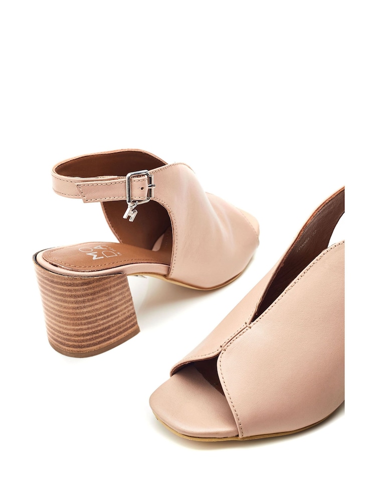 Nude - Moda in Pelle Lonnia Block Tocuri Chrissi Upper Sandale - Imaginea 4 din 4