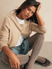 Oatmeal Knitted Tights 1 Pack - Image 3 of 5