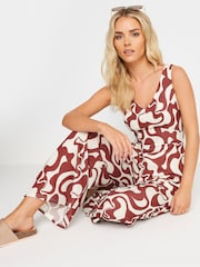 PixieGirl Petite Swirl Wide Leg Jumpsuit - Imagen 4 de 5