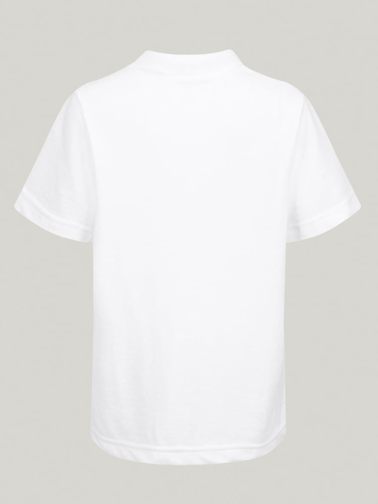 Trutex Unisex White 3 Pack Short Sleeve School Polo Shirts - Image 8 of 8