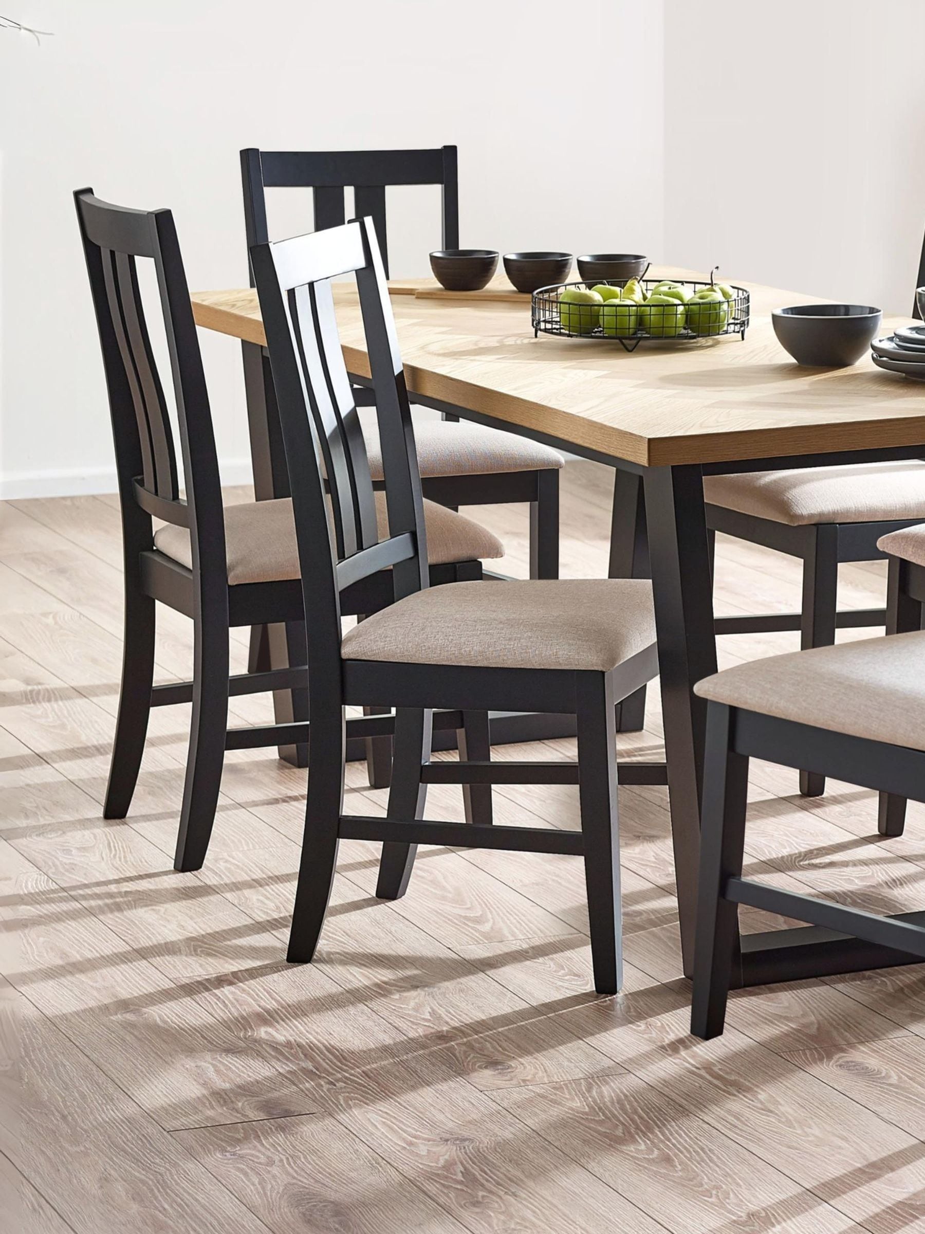 Julian Bowen Unisex Black Set Of 2 Hilton Dining Chairs - Image 5