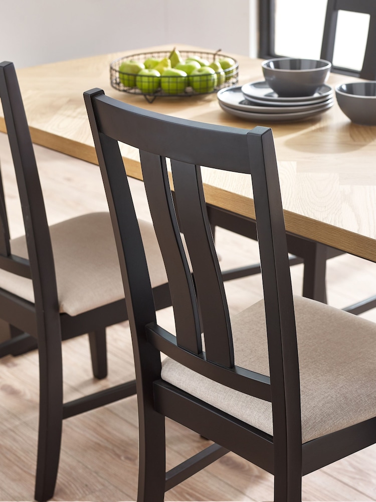 Julian Bowen Black Hilton Dining Chairs Set Of 2 - Image 6 of 6