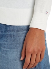 Blanco - Tommy Hilfiger Jersey Stitch T-Shirt - Imagen 3 de 8