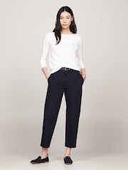 Blanco - Tommy Hilfiger Jersey Stitch T-Shirt - Imagen 5 de 8