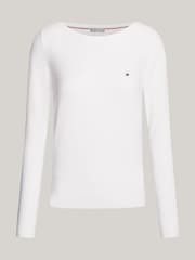 Blanco - Tommy Hilfiger Jersey Stitch T-Shirt - Imagen 6 de 8