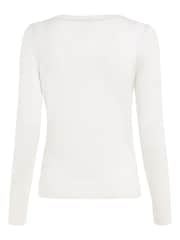 Blanco - Tommy Hilfiger Jersey Stitch T-Shirt - Imagen 7 de 8