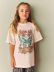 Animal Print Sequin T-Shirt and Wide Leg Trousers Set (3-16yrs) - Image 4 of 4