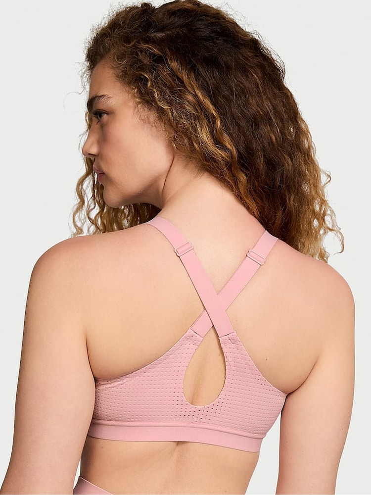 Victoria's Secret Chalk Rose Pink Lightweight Mesh Medium Support Sports Bra - Image 2 of 3