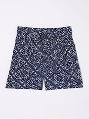 FatFace Flippy Blue Geo Marks Shorts - Image 5 of 5