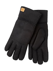 Just Sheepskin Black Ladies Charlotte Gloves - Image 2 of 4