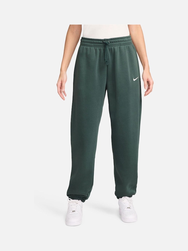Nike Dark Green Phoenix Fleece HighWaisted Oversized Joggers - Image 1 of 3