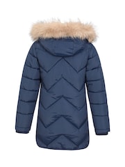 Mountain Warehouse Blue Kids Galaxy Water-Resistant Long Padded Jacket - Image 3 of 5