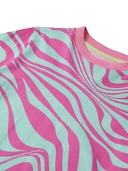 ELLE Junior Girls Pink Wave T-Shirt Dress - Image 2 of 3