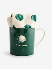 Green Golf Mug and Socks Set - Image 1 of 2