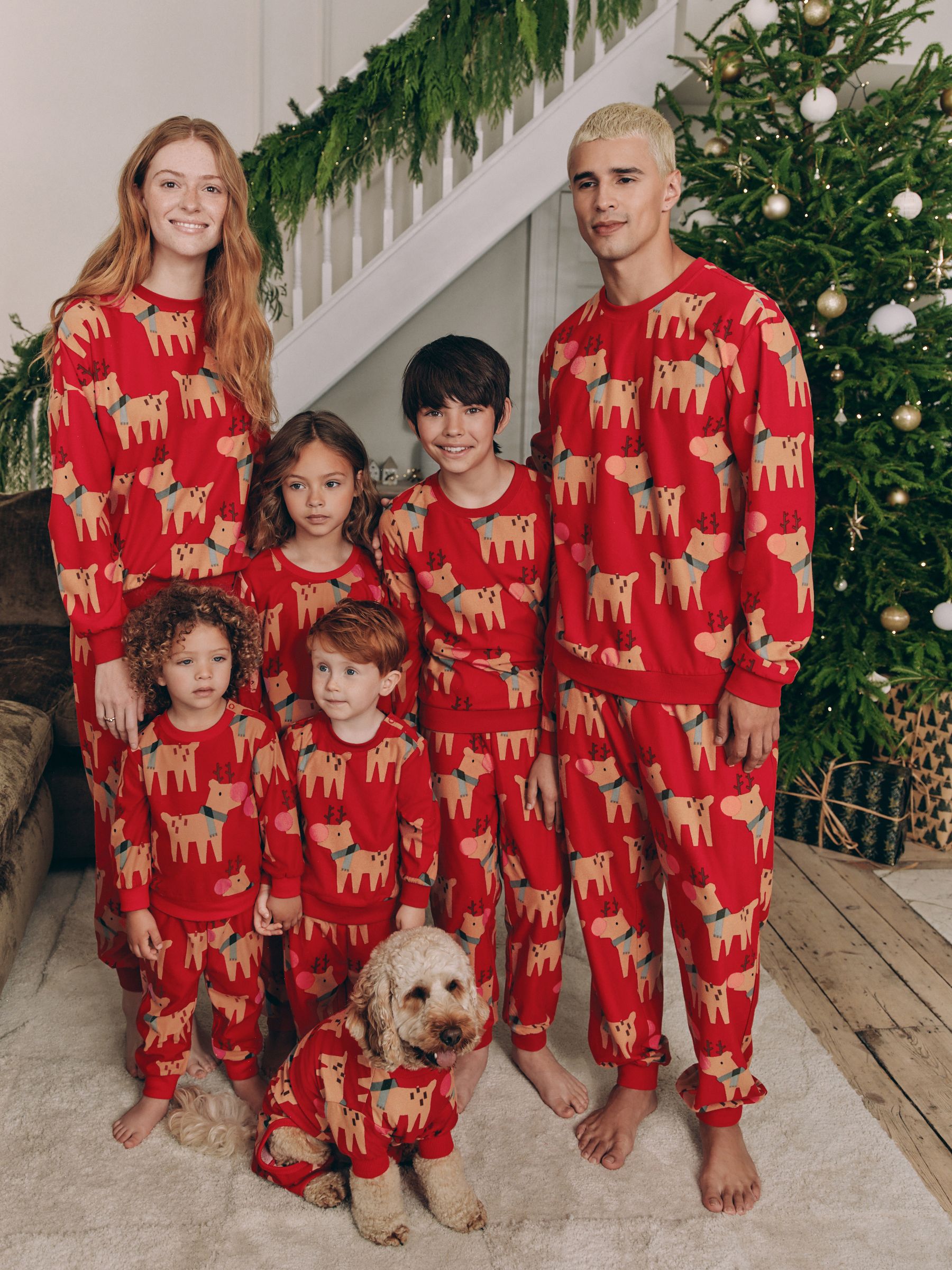 Buy Red Matching Family Pets Christmas Reindeer Pyjamas from Next Canada