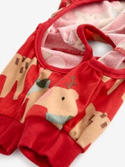 Red Matching Family Pets Christmas Reindeer Pyjamas - Image 7 of 8