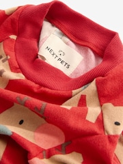Red Matching Family Pets Christmas Reindeer Pyjamas - Image 8 of 8