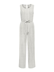 ONLY Cream Linen Blend Tie Waist Jumpsuit - Image 3 of 4
