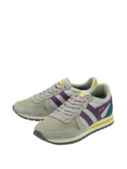 Gola Grey Ladies Daytona Nylon Lace-Up Trainers - Image 2 of 3