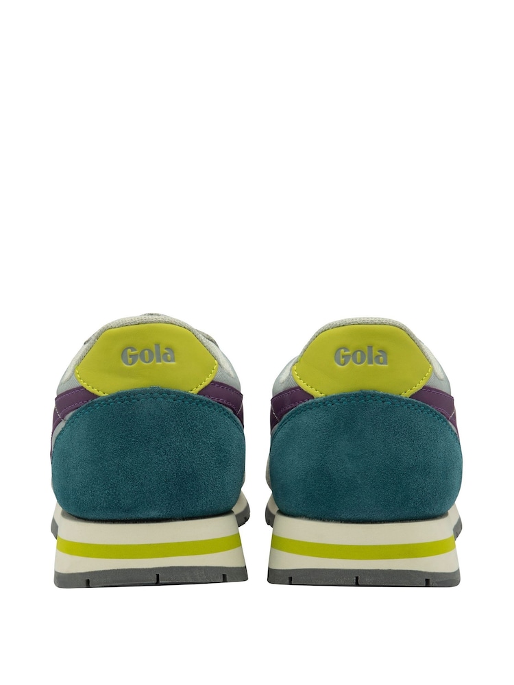 Gola Grey Ladies Daytona Nylon Lace-Up Trainers - Image 3 of 3