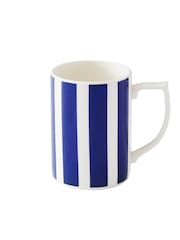 Spode Set of 4 Blue Steccato Bold Stripe Mugs - Image 2 of 5