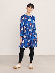 Seasalt Cornwall Black Sea Dance Cotton Leggings - Image 3 of 4