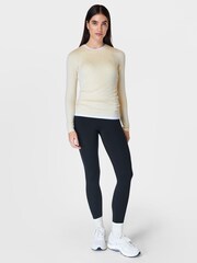 Sweaty Betty Beige Leopard Marks Jacquard Glisten Seamless Jumper - Image 4 of 7