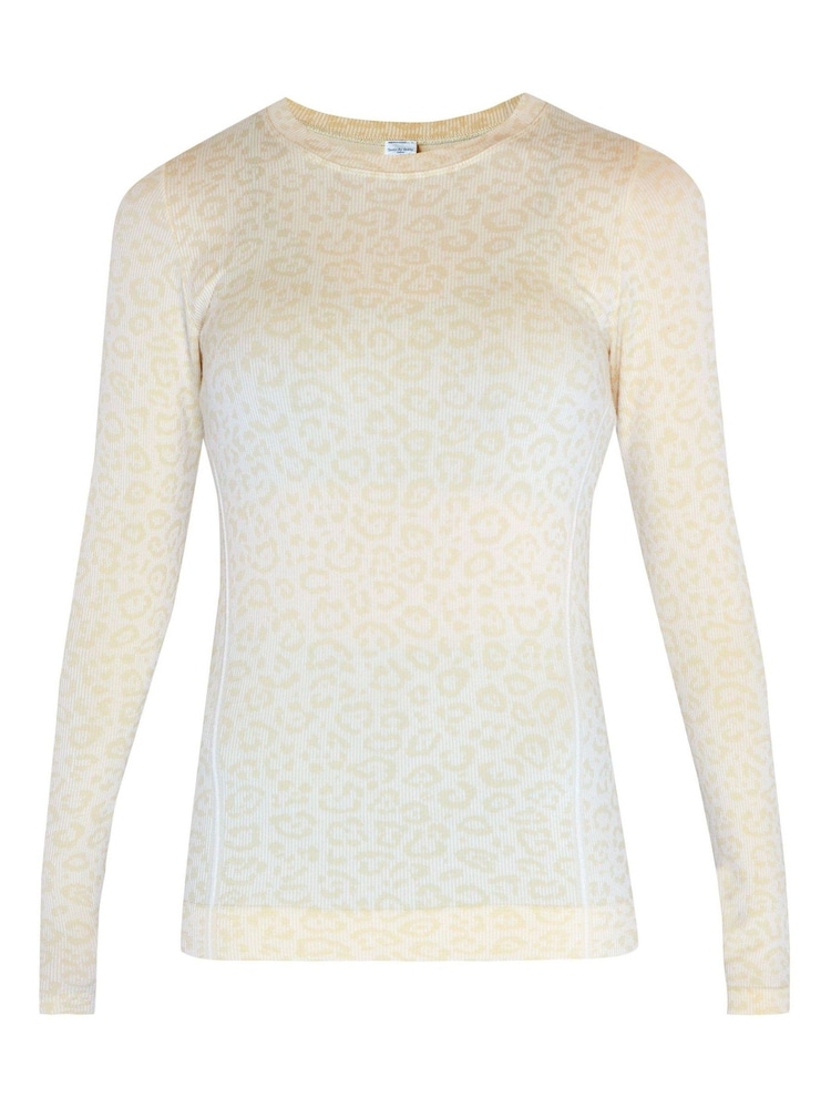 Marks Jacquard-Oberteil mit Leo-Print, Beige - Sweaty Betty Glisten Nahtloser Pullover - Bild 7 von 7 Marks Jacquard-Oberteil mit Leo-Print, Beige - Sweaty Betty Glisten Nahtloser Pullover - Bild 7 von 7