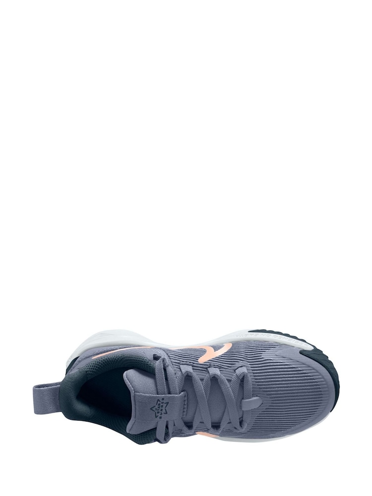 Grijs met roze - Nike - Junior Star Runner 4 - Sneakers - Image 3 of 4
