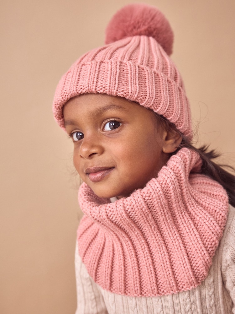 Rose - Snood en maille côtelée (1-16 ans) - Image 1 of 6