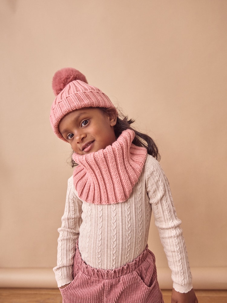 Rose - Snood en maille côtelée (1-16 ans) - Image 2 of 6