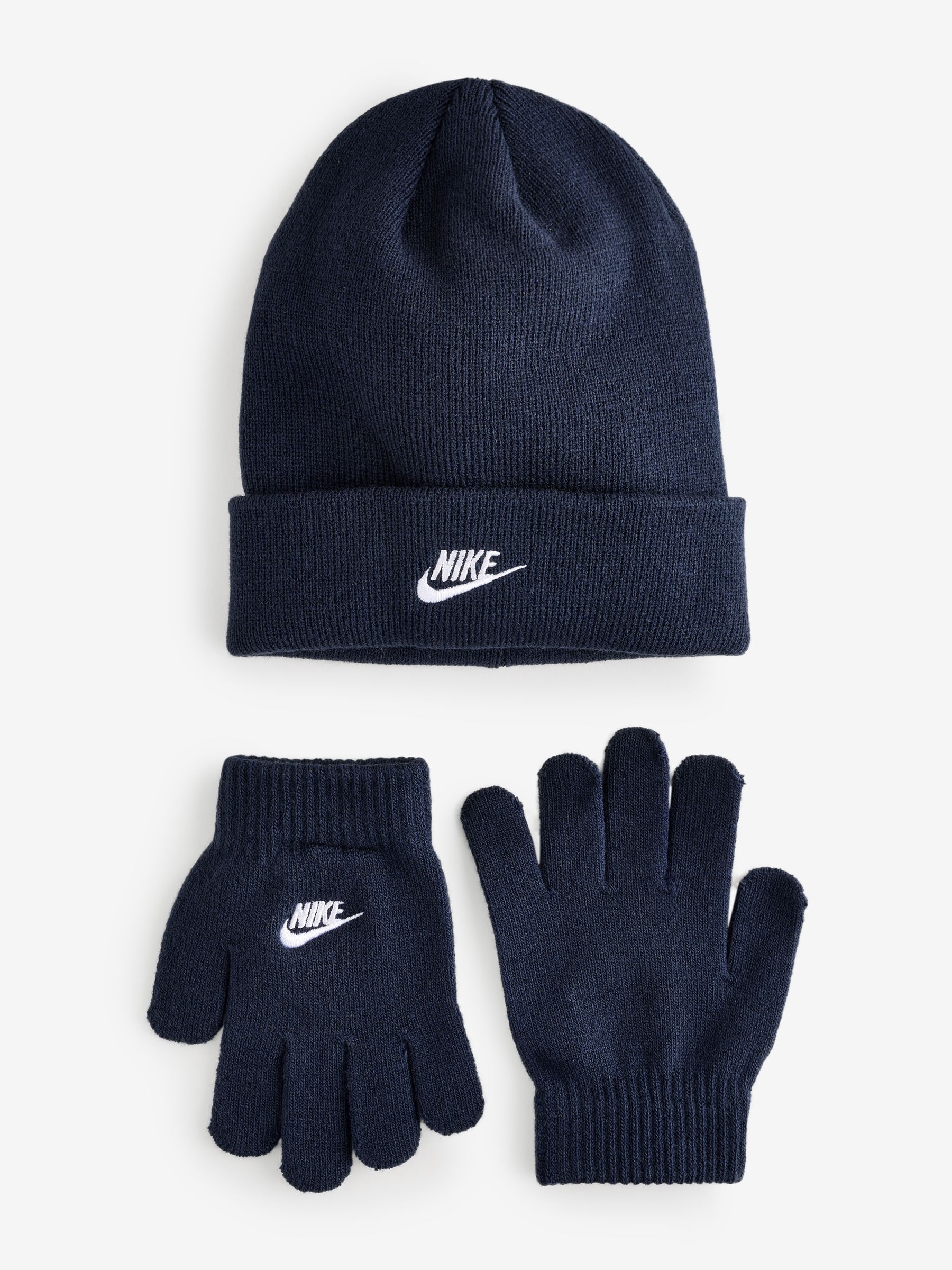 Buy Nike Navy Club Beanie Hat and Glove Set Age 3 7yrs from Next Luxembourg