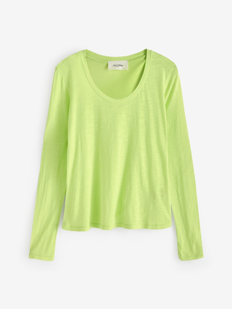 American Vintage Green Jacksonville Long Sleeve T-Shirt - Image 4 of 4