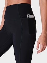 Sweaty Betty Black Super Soft Flare 30" Yoga Trousers - Image 6 of 8