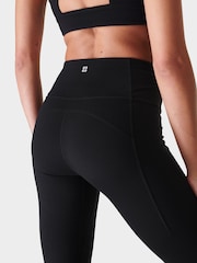 Sweaty Betty Black Super Soft Flare 30" Yoga Trousers - Image 7 of 8