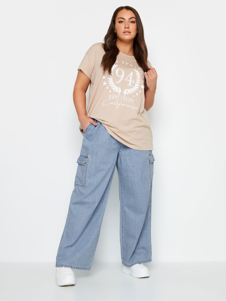 Yours Curve Wide Leg Cargo Jeans - Bild 2 von 5