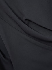Reiss Navy Francesca Bodycon Ruched Midi Dress - Image 6 of 6