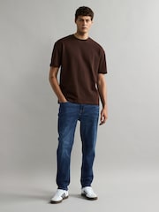 Blue Mid Regular Tapered Fit Classic Stretch Jeans - Image 2 of 12