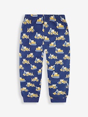 JoJo Maman Bébé Navy Digger Glow In the Dark Pyjamas - Image 3 of 4