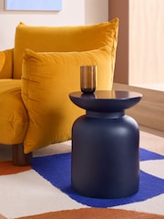 MADE.COM Dark Blue Claydon Side Table - Image 1 of 3