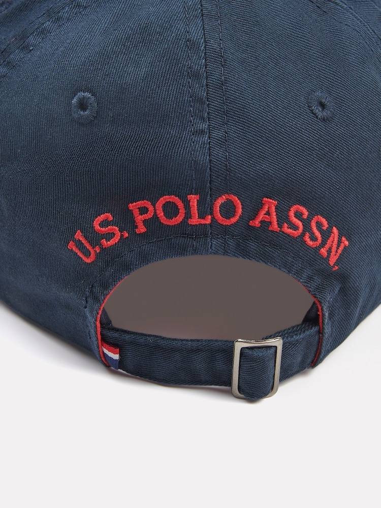 Темно-синий - US Polo Assn. Мужская повседневная кепка 100% хлопка - Image 4 of 4