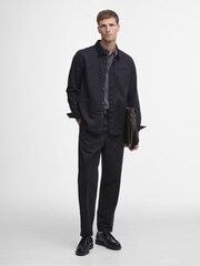 Barbour® Black Button Through 100% Cotton Overshirt - Image 2 of 6
