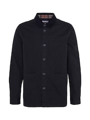 Barbour® Black Button Through 100% Cotton Overshirt - Image 6 of 6