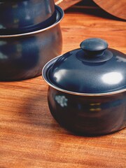 Essentials by Premier Black Belly Pan Set of 3 - Image 2 of 6