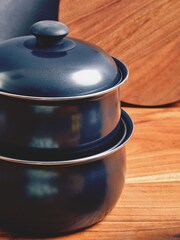Essentials by Premier Black Belly Pan Set of 3 - Image 3 of 6