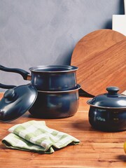 Essentials by Premier Black Belly Pan Set of 3 - Image 4 of 6