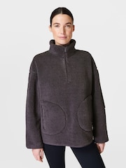 Sweaty Betty Plush teksturirana polplesna jopa z zadrgo - Slika 2 iz 6